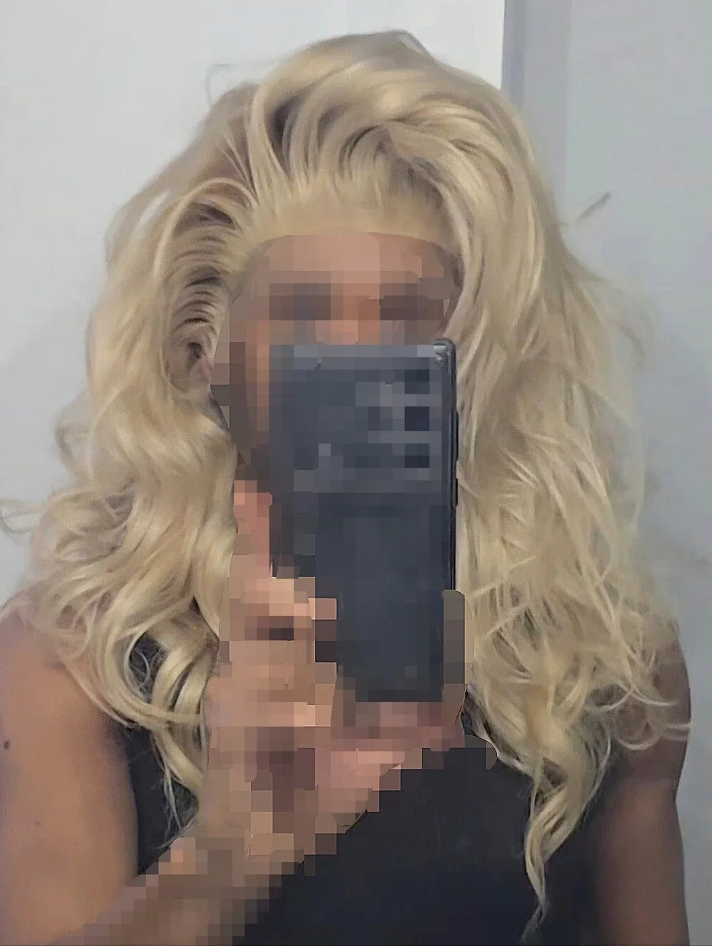 Custom Beige Blonde Human Hair full 13x6 HD lace frontal